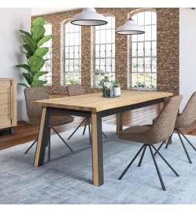GARDEN - Table de séjour plateau chantourné 190 cm x100...