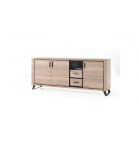 ROXANNE - Enfilade 240cm - 3 portes 2 tiroirs - 1 niche -...