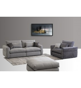MERCIER - Salon 3 places fixe confort cocooning