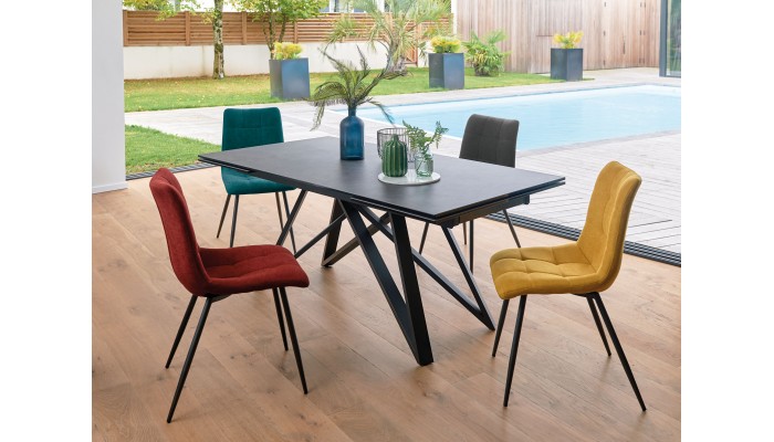 ESCALE - Table rectangle en 180 x 95 "LILAS"