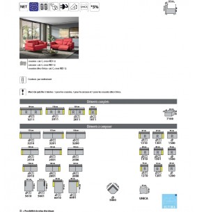 PACE - Salon 2 places fixe 2