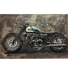 Plaque métal moto