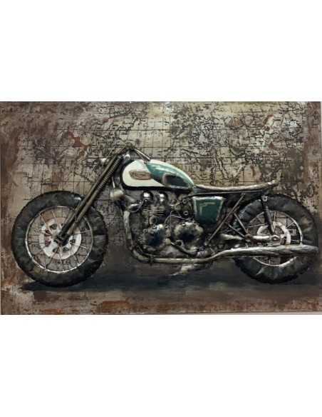 Plaque métal moto