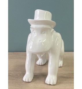 Statuette singe avec chapeau 2