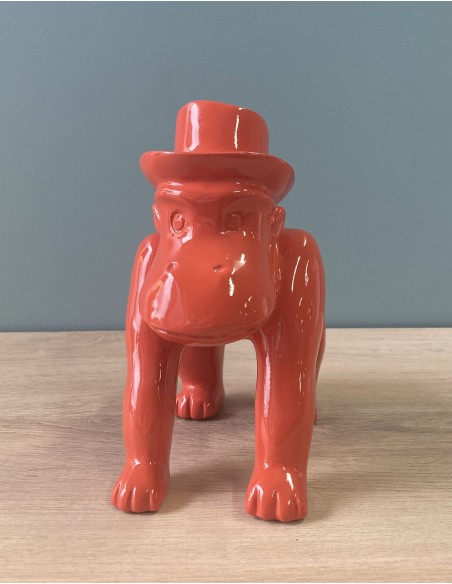 Statuette singe avec chapeau