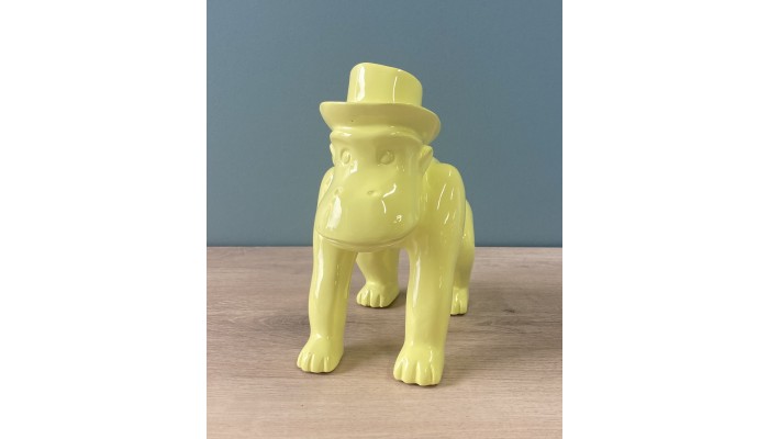 Statuette singe avec chapeau
