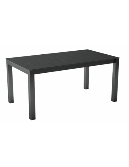 TOKIO - Table de séjour plateau céramique personnalisable 2 allonges