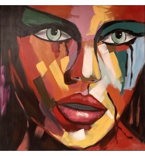 Toile encadrée visage