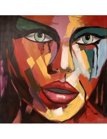 Toile encadrée visage