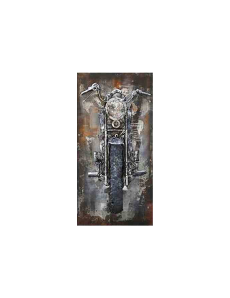 Tableau sur métal moto