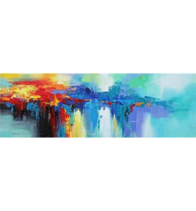 Tableau sur toile abstrait multicolore