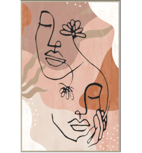 Toile encadrée visage