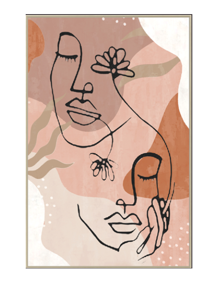Toile encadrée visage