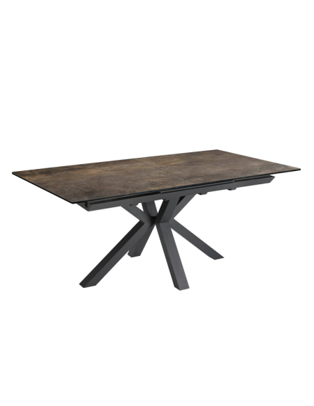 BRUYERE - Table céramique pieds en croix