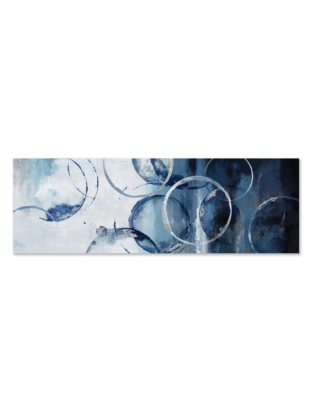 Toile rond argent