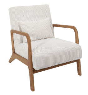 SCOTT - Fauteuil salon côtelé 2