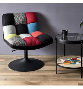 PATCHWORK - Fauteuil pivotant