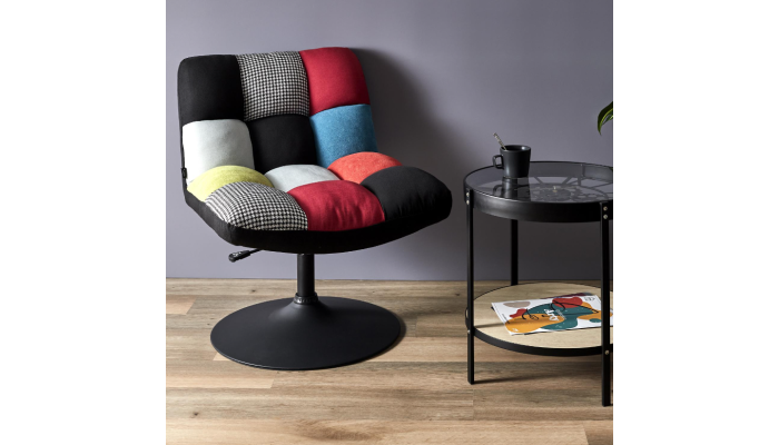 PATCHWORK - Fauteuil pivotant