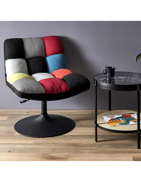 PATCHWORK - Fauteuil pivotant