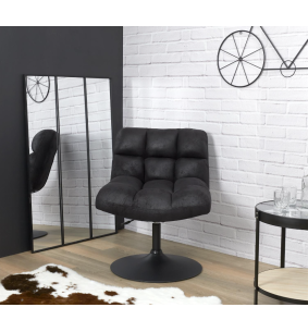 VINTAGE - Fauteuil noir