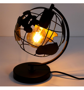 Lampe globe noir 2
