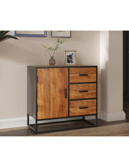 MADEIRA - Commode 1 porte, 3 tiroirs