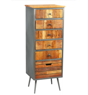 PORTU - Chiffonnier 5 tiroirs