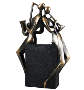 Statuette couple saxophone