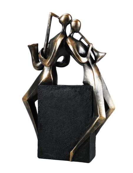 Statuette couple saxophone