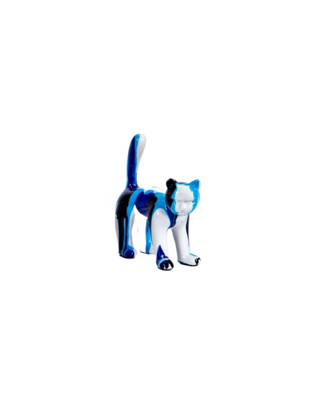 Sculpture le chat coloré