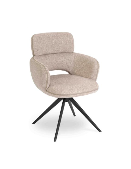 CELIA - Chaise de séjour avec accoudoirs
