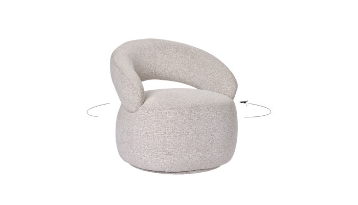 LUCAS - FAUTEUIL DECO PIVOTANT