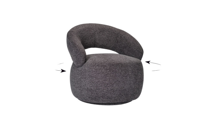 LUCAS - FAUTEUIL DECO PIVOTANT
