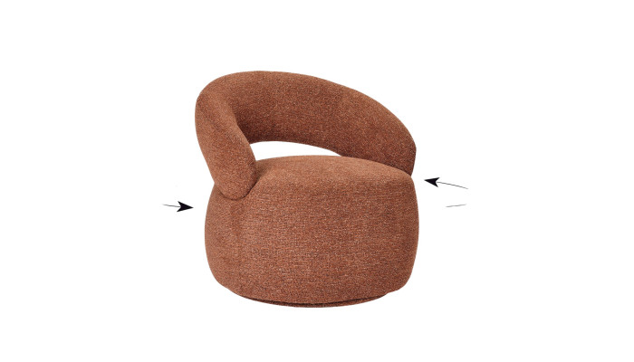 LUCAS - FAUTEUIL DECO PIVOTANT