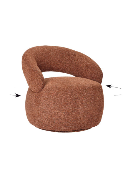 LUCAS - FAUTEUIL DECO PIVOTANT